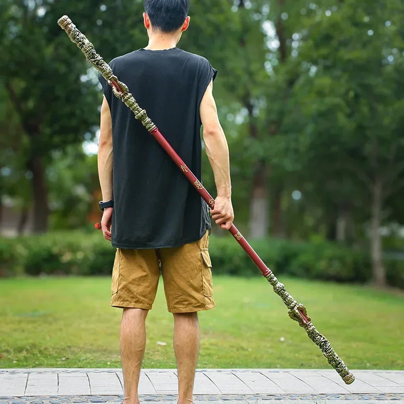 180cm Black Myth Wukong Sword Cudgel Long PU Sun Wukong Weapon Real Full Size Japanese Katana Samurai Sabre Kid Toy Anime Gift