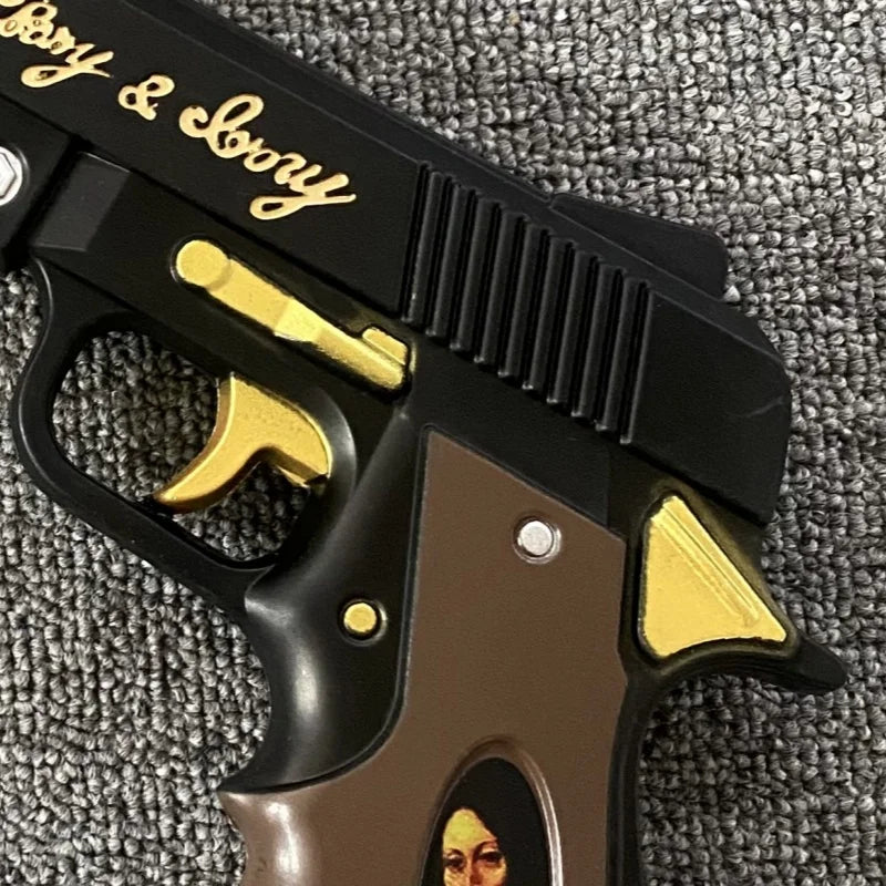 15.7in/40cm Ebony Ivory Gun Katana Devil May Cry 4 Sabre Ninja Sword Cosplay Prop Real Size Japanese Gun Katana Samurai Sword