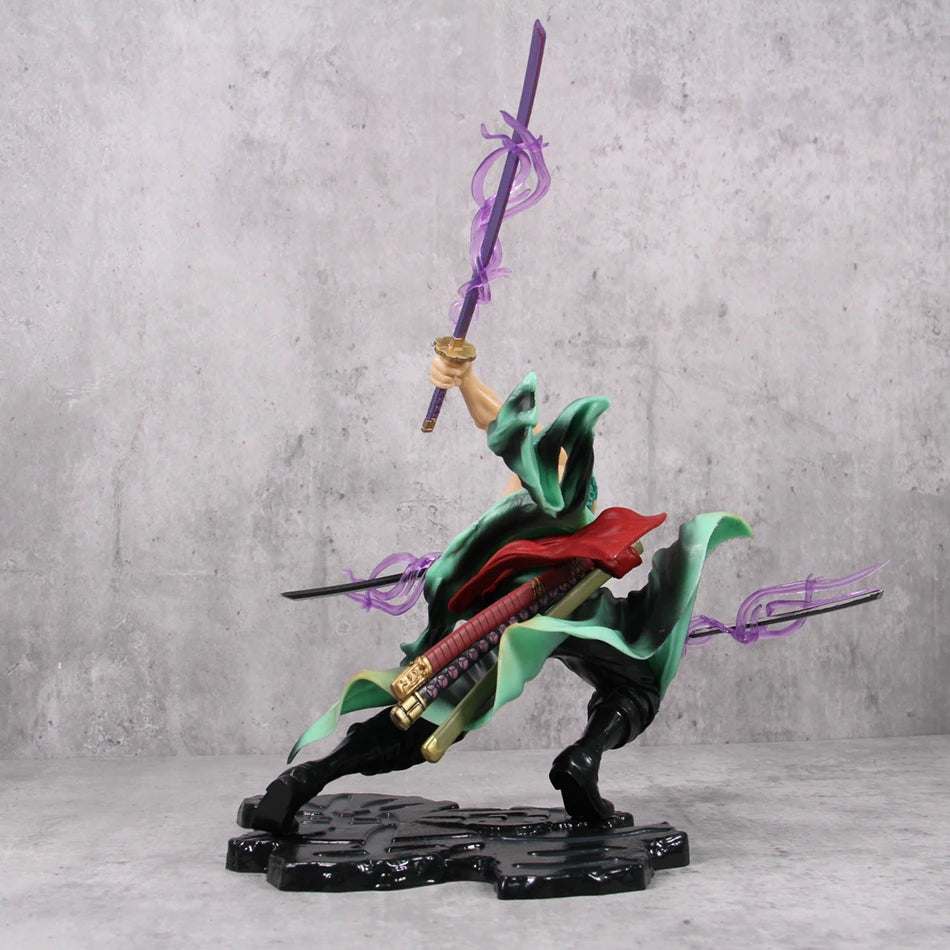 Hot One Piece 10cm Anime Figure GK Roronoa Zoro Three-blade Sa-maximum Manga Anime Statue Action Figure Collection Model Kid Toy
