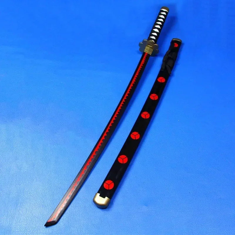 104cm Zoro Katana Sandai Kitetsu Sword Blade Anime Cosplay Prop Ninja Knife Real Full Size Japanese Katana Samurai Sabre Kid Toy