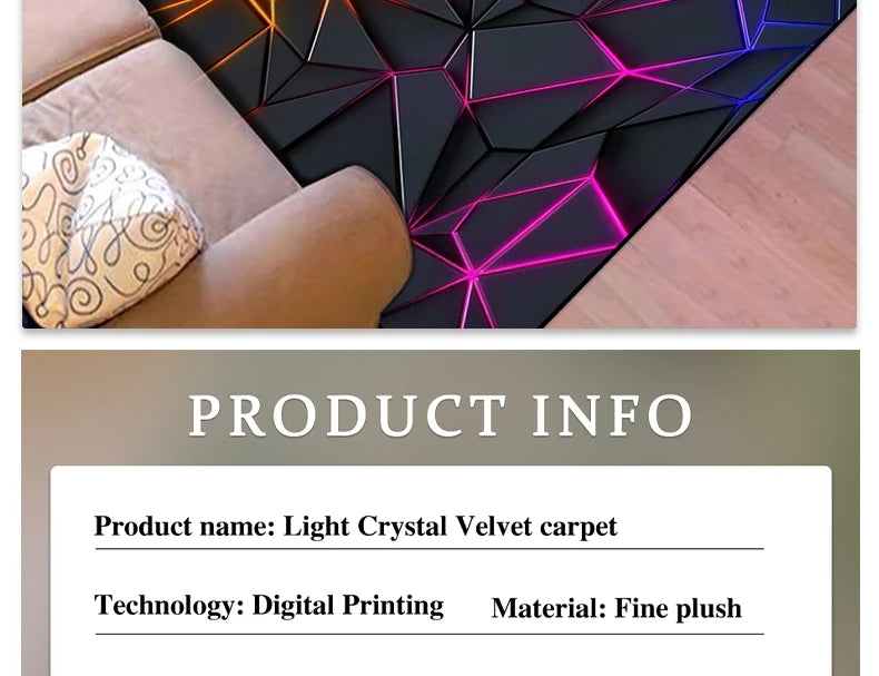 Gaming Mats Bedroom Rug Gamer Carpet Non-slip Wear-resistant Living Room Floor Mat American Laser Light Large Size Study Rug 양탄자