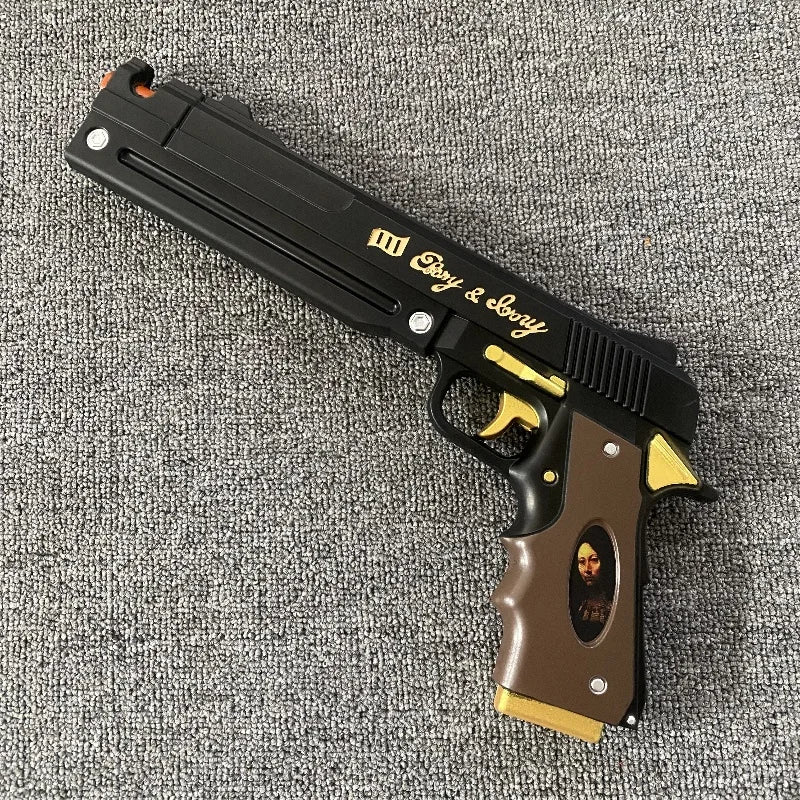 15.7in/40cm Ebony Ivory Gun Katana Devil May Cry 4 Sabre Ninja Sword Cosplay Prop Real Size Japanese Gun Katana Samurai Sword