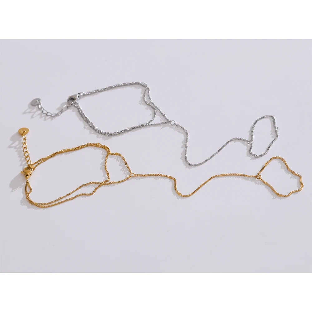 Yhpup Trendy Stainless Steel Zircon Beads Back of Hand Chain Finger Bracelet Fashion Chic Sexy Jewelry Waterproof Wholesale Gift