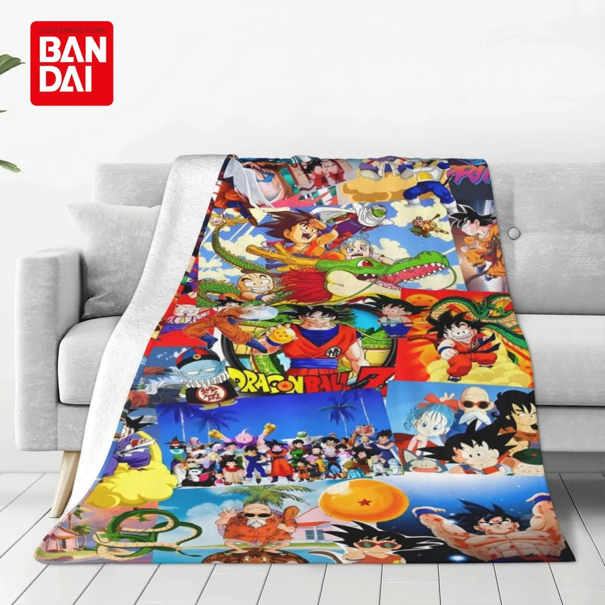 Bandai Japan Anime Dragonball Z Goku Throw Blankets on Bed Sofa Air Condition Sleeping Cover Bedding Throws Bedsheet For Kids