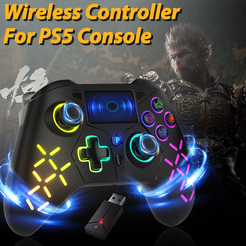 For PS5 Console Wireless Controller Supports BLACK MYTH WUKONG W/ Turbo Dual Vibration Gamepad For Steam/PC Game Remote Control