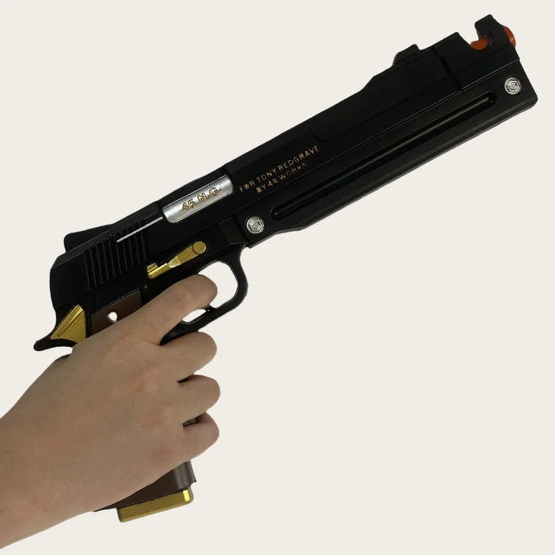 15.7in/40cm Ebony Ivory Gun Katana Devil May Cry 4 Sabre Ninja Sword Cosplay Prop Real Size Japanese Gun Katana Samurai Sword