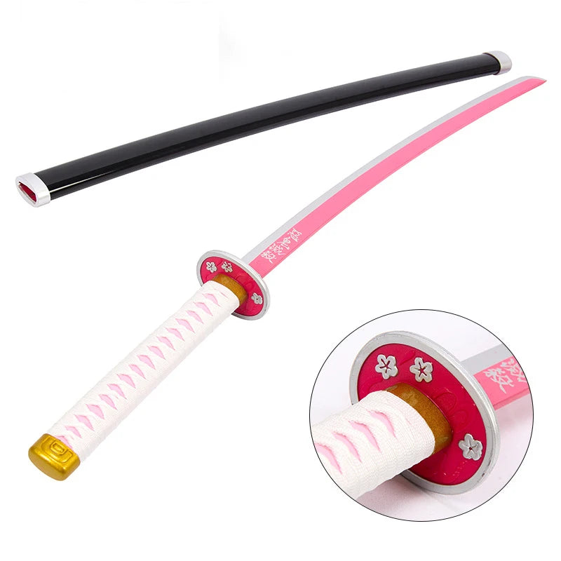 Demon Slayer Weapon Kamado Tanjirou Nichirin Blade 103cm Anime Peripheral Wood Sword Model Cosplay Weapon Katana Gifts Toys Boys