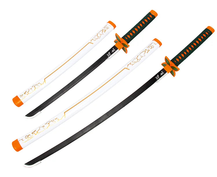 Demon Slayer Weapon Kamado Tanjirou Nichirin Blade 103cm Anime Peripheral Wood Sword Model Cosplay Weapon Katana Gifts Toys Boys