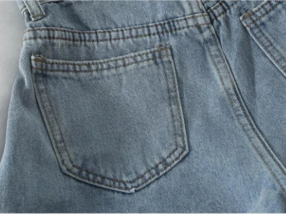 PTKPCC New Summer Korean Retro High-waist Loose  Jeans Shorts Women Versatile Edge Casual Hot Pants Women Clothing Jeans PTKPCC