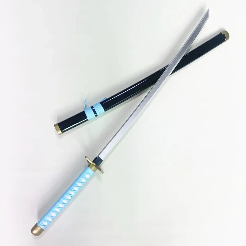104cm Bleach Katana Sword Bamboo Blade Anime Bleach Byakuya Cosplay Prop Real Size Japanese Samurai Sword Ninja Katana Kid Toy