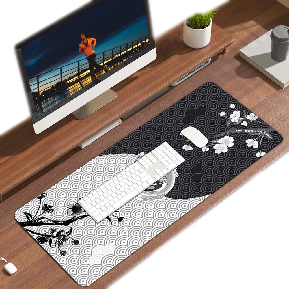 Large Gaming Mouse Pad Mouse Mat Keyboard Mat Non-Slip Rubber Base Desk Mat for Keyboard and Mouse PC Computer Game Accessories