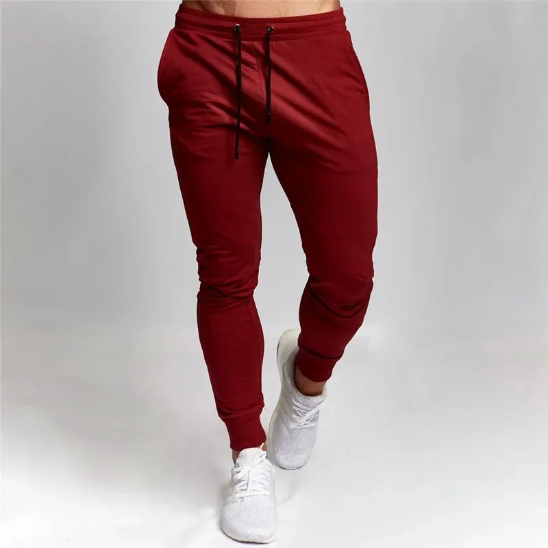 Casual Pants Men's Jogger Sweatpants Large Size Elastic Waist Sports Casual Trousers Loose Fitness Clothes Spring Thin Section