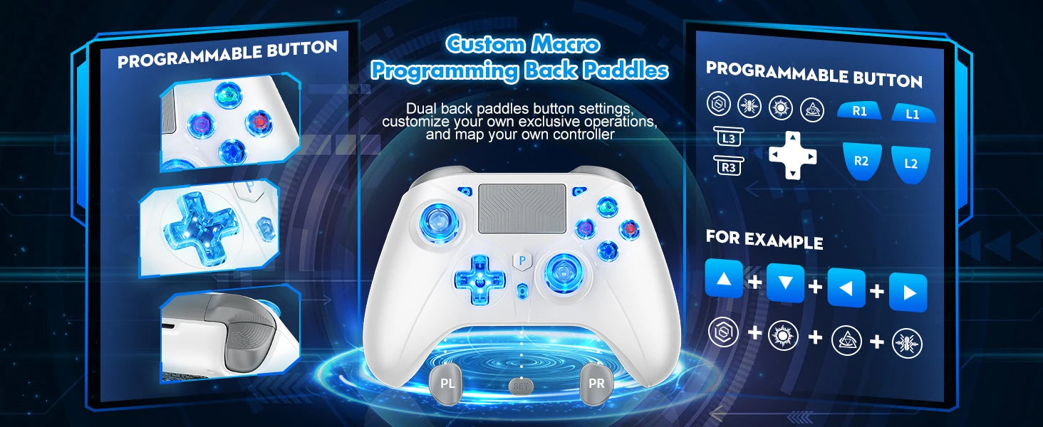 For PS5 Console Wireless Controller Supports BLACK MYTH WUKONG W/ Turbo Dual Vibration Gamepad For Steam/PC Game Remote Control