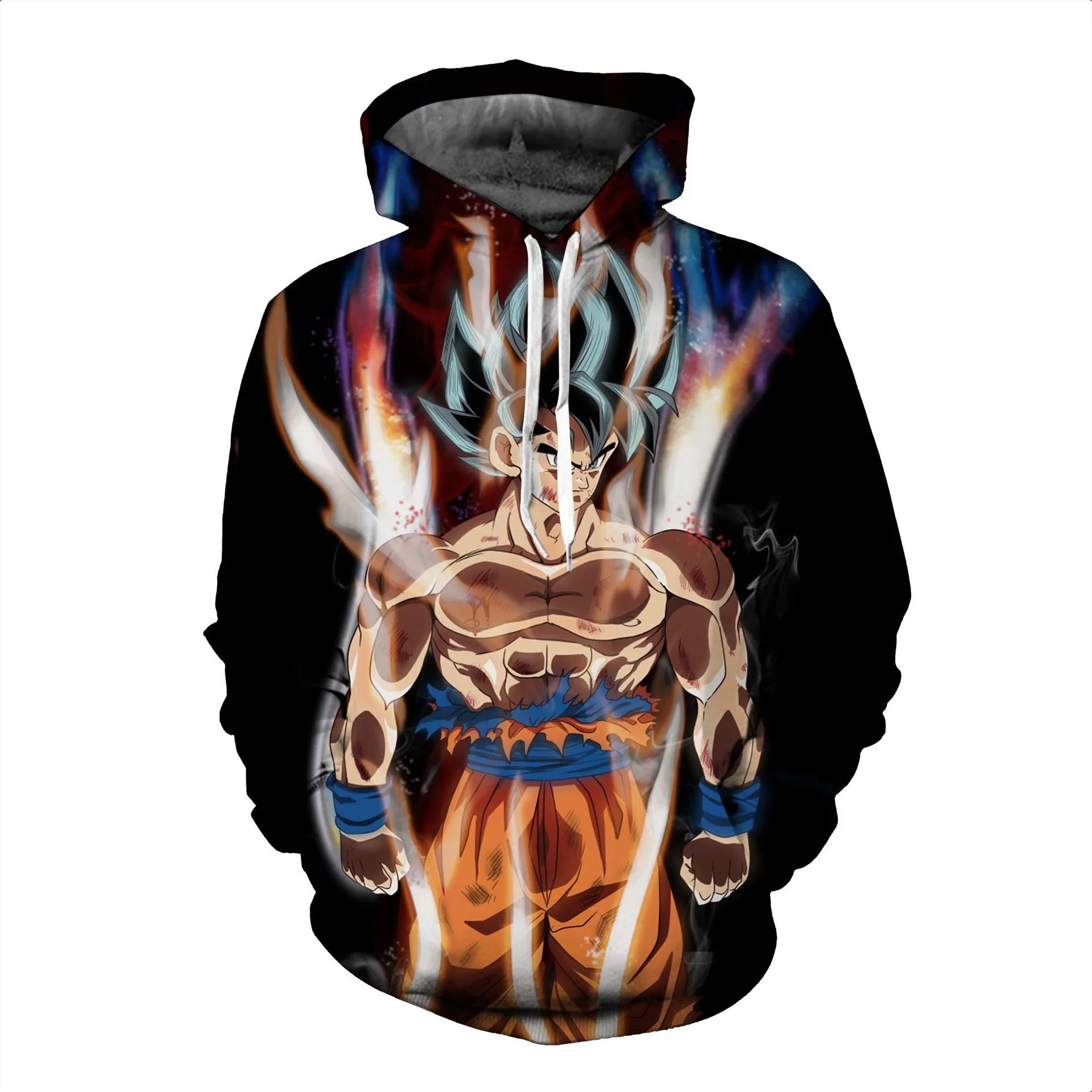 2024 3D New Anime Dragon Ball Printed Sweater Series Pullover Generation Tide Brand Hoodie Gift Pink Goku