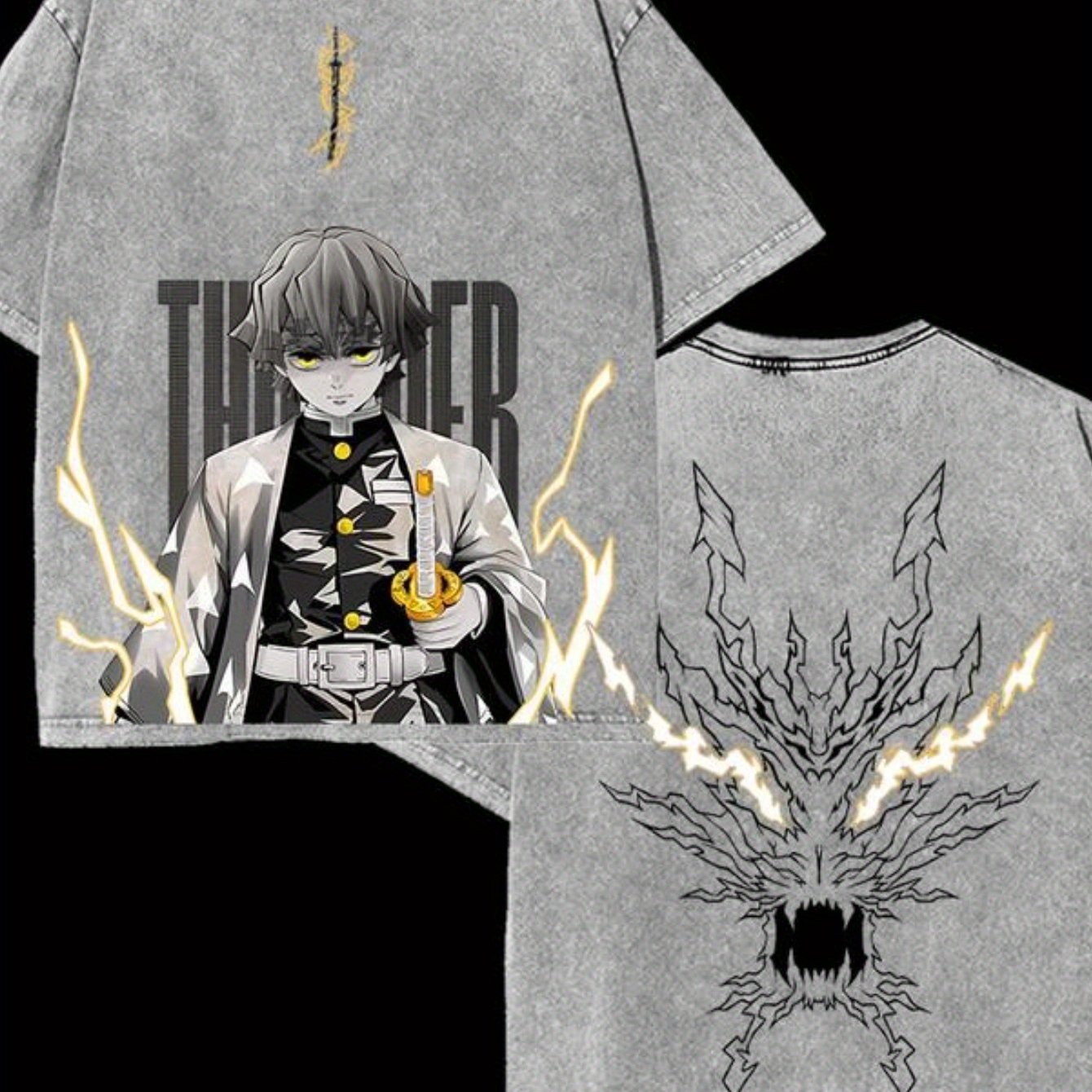 Close-up of soft, dark gray fabric with a slight stretch, perfect for casual wear and t-shirts.